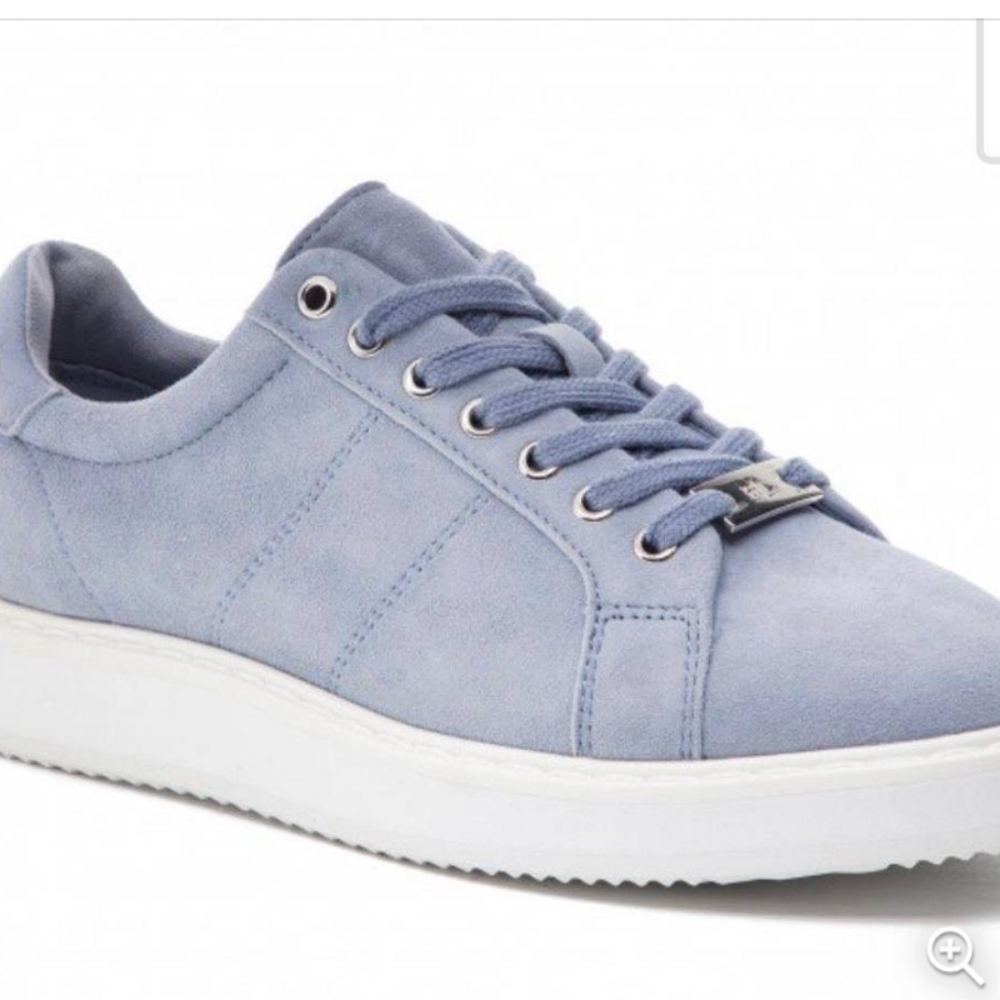 Ralph Lauren Angeline Blue suede sneakers new condition 💜